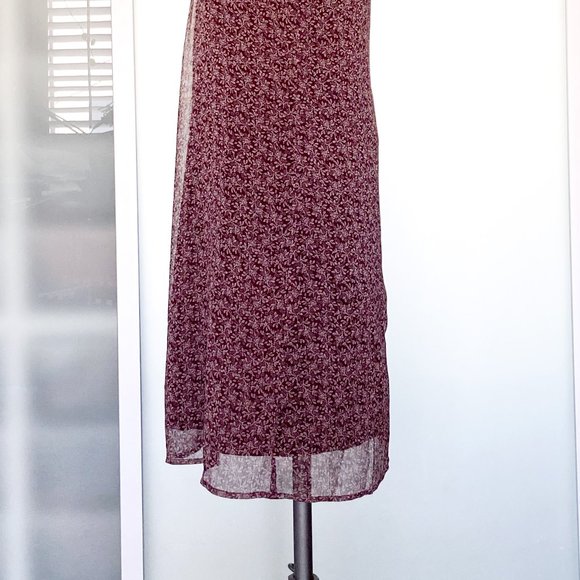 Mossimo Target maroon print shift dress size small - Picture 9 of 13